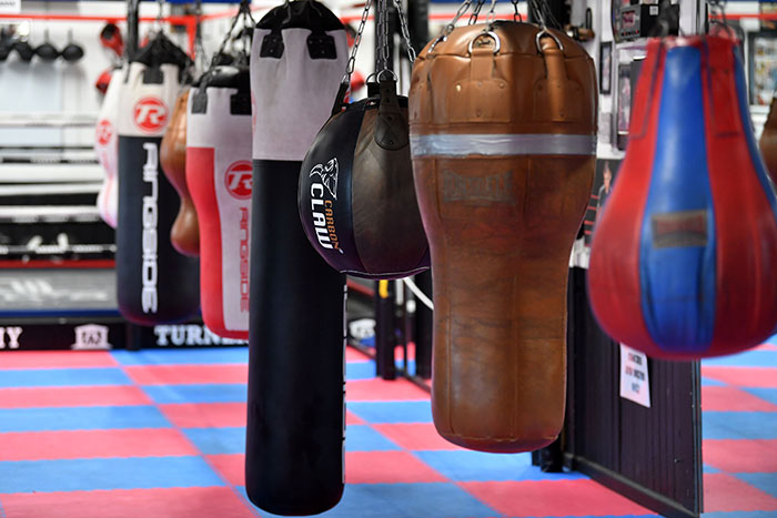 Image of punchbags at Turners Boxing Academy