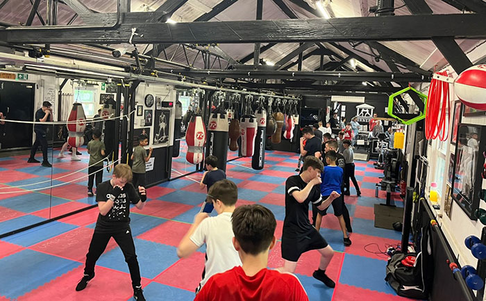 Boxers training at Turners Boxing Academy